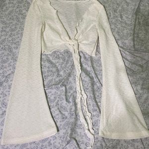 Flared crop top